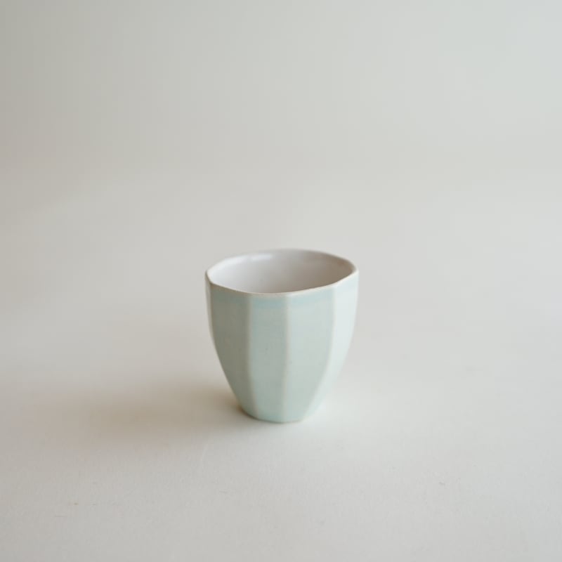 安藤雅信】面取茶杯 L 外薄青釉 | ギャルリ百草 online store