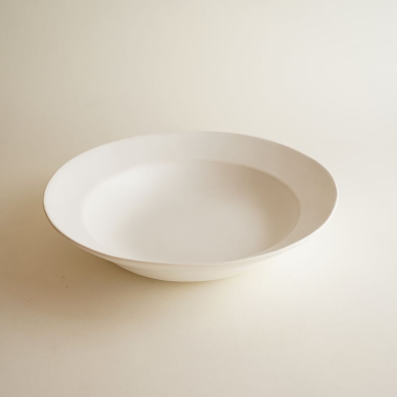 安藤雅信】煮物鉢 L（白マット釉） | ギャルリ百草 online store