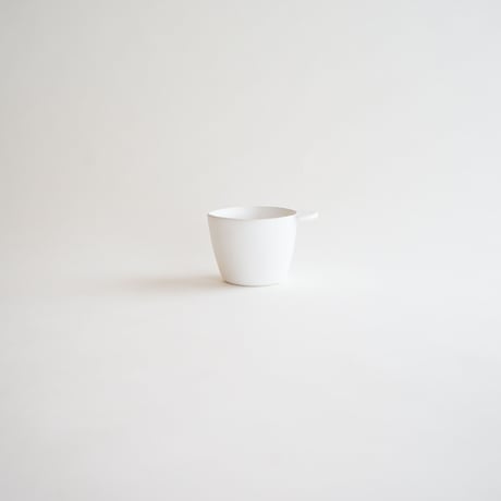 安藤雅信　コーヒーカップ＆ソーサー　白マット釉 fit=scale-down,w=1200