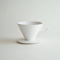 【安藤雅信】ドリッパー 大　丸型（白マット釉）