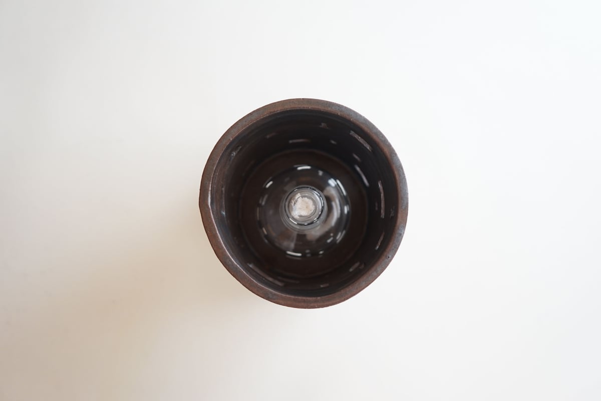 安藤雅信】涼炉 耐熱黒 丸 (アルコールランプ付) | ギャルリ 安藤雅信】涼炉 耐熱黒 丸 (アルコールランプ付) | ギャルリ