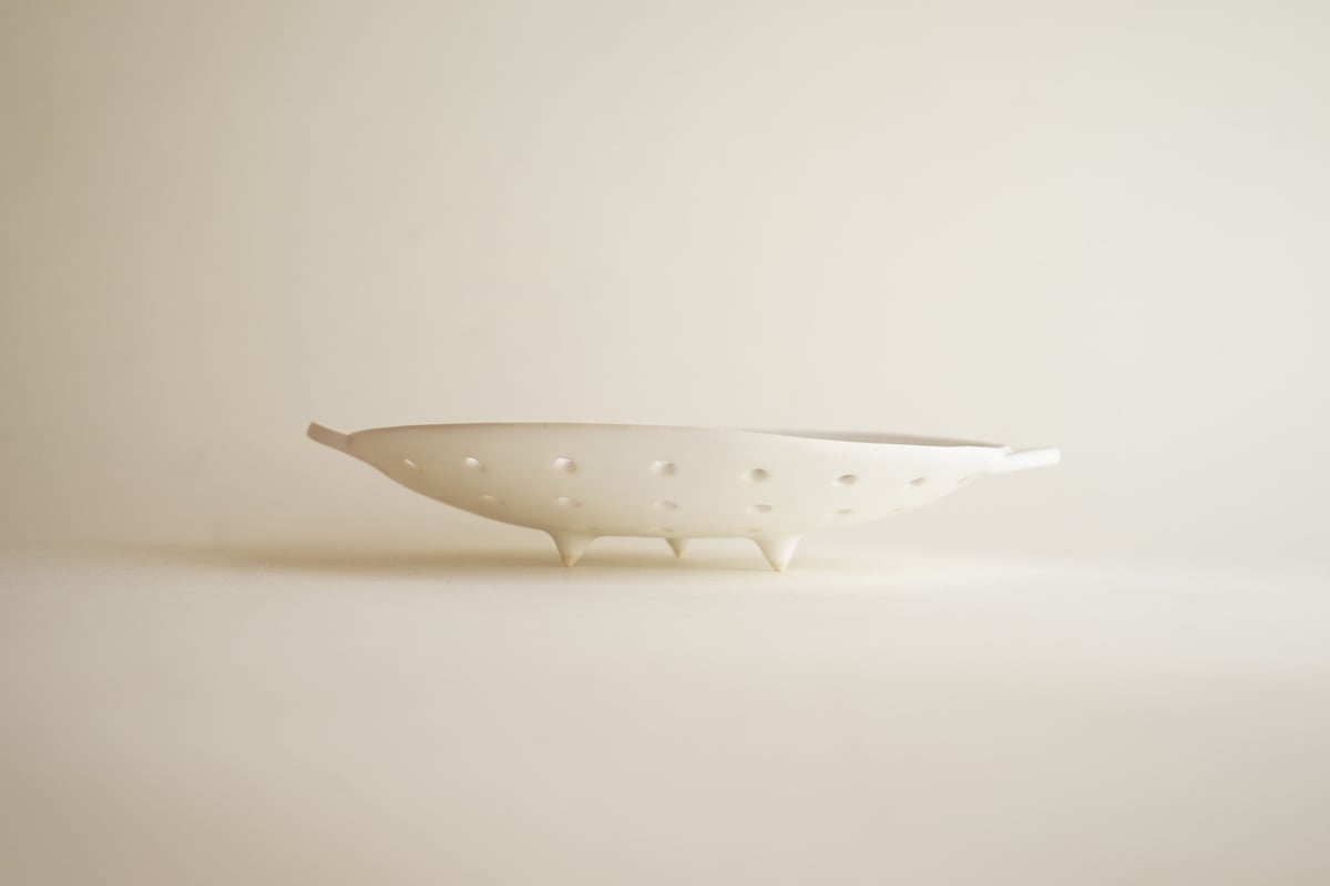 安藤雅信】オランダ水切皿S（白マット釉） | ギャルリ百草