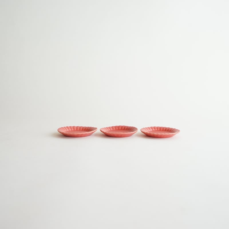 安藤雅信】オランダ花形皿 SS（薄紅釉） | ギャルリ百草 online store