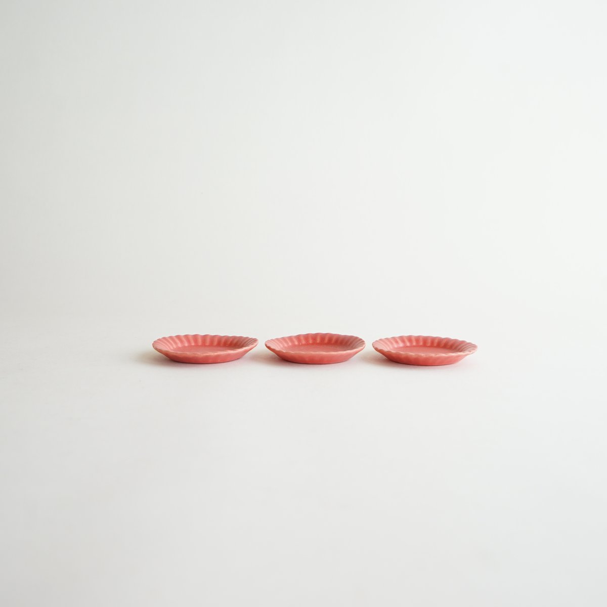 安藤雅信】オランダ花形皿 SS（薄紅釉） | ギャルリ百草 online store