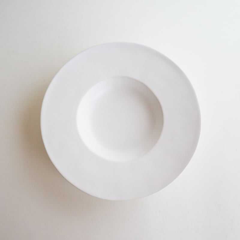 安藤雅信】 イタリア皿 L（白マット釉） | ギャルリ百草 online store