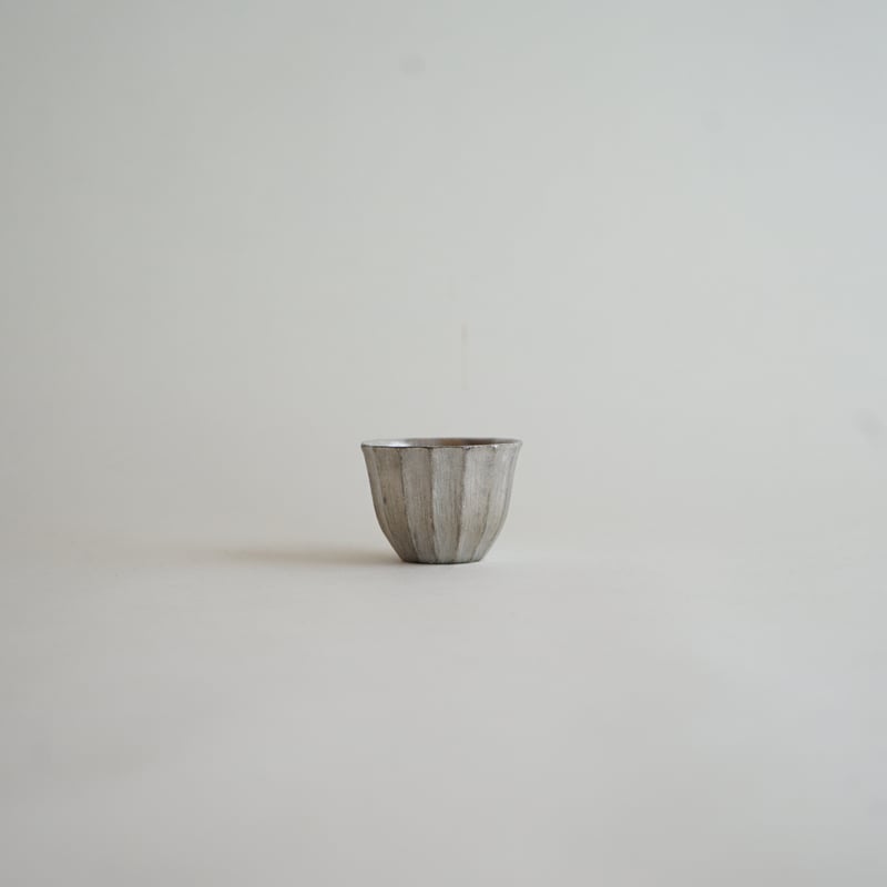 安藤雅信　銀彩カップ　稀少 安藤雅信】白銀彩EYEカップ M | ギャルリ百草 online store