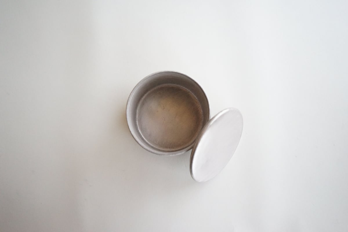 安藤雅信】白銀彩丸深蓋物 段重/蓋（白銀彩） | ギャルリ百草 online store