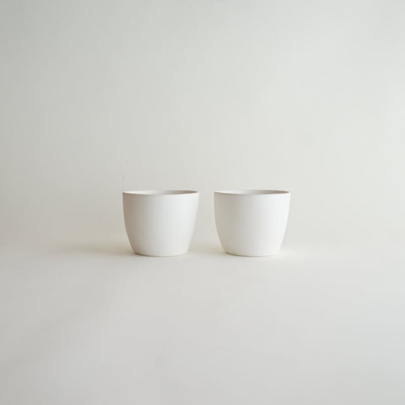 安藤雅信】太コップ M（白マット釉） | ギャルリ百草 online store