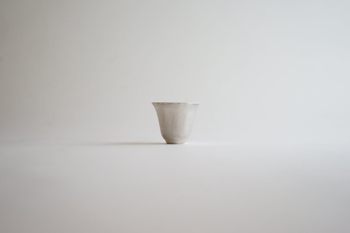 安藤雅信】外白銀彩黄磁細茶杯 | ギャルリ百草 online store