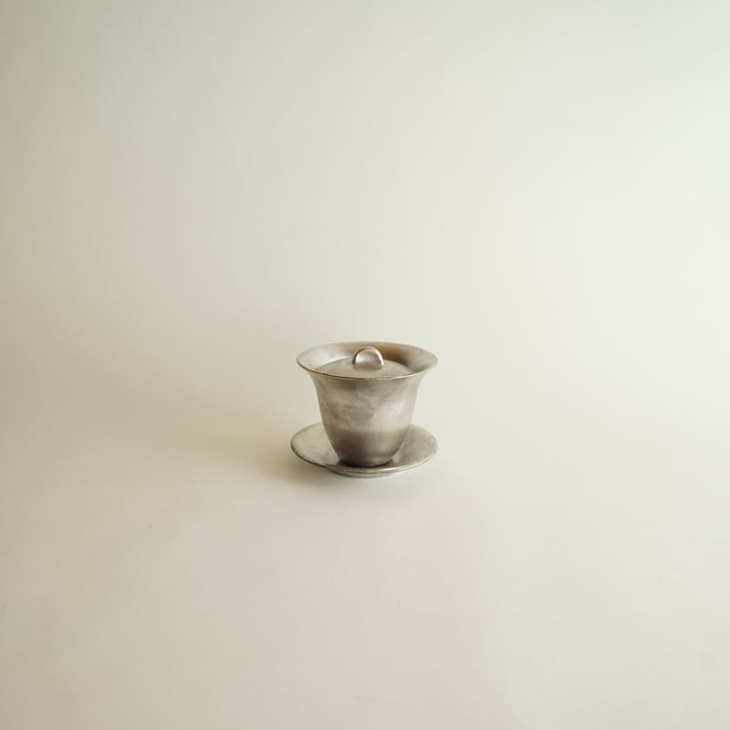 安藤雅信】 銀彩蓋碗受皿 | ギャルリ百草 online store
