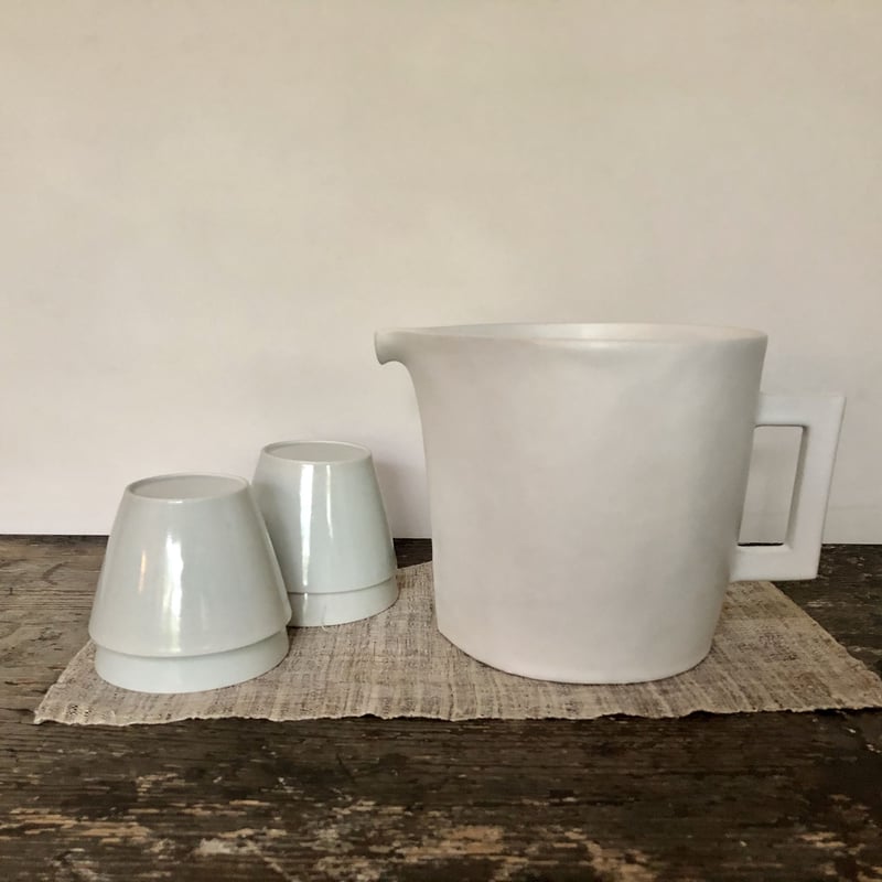 安藤雅信】白藍釉サーバーM | ギャルリ百草 online store