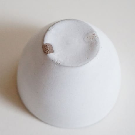【安藤雅信】白糖釉白丸茶杯 L（白糖釉）