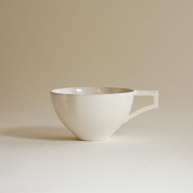 【安藤雅信】出品物③ 安藤雅信】クローバーコーヒー （乳白艶釉） | ギャルリ百草 online store