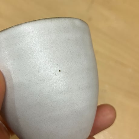 【安藤雅信】白糖釉白丸茶杯 L（白糖釉）