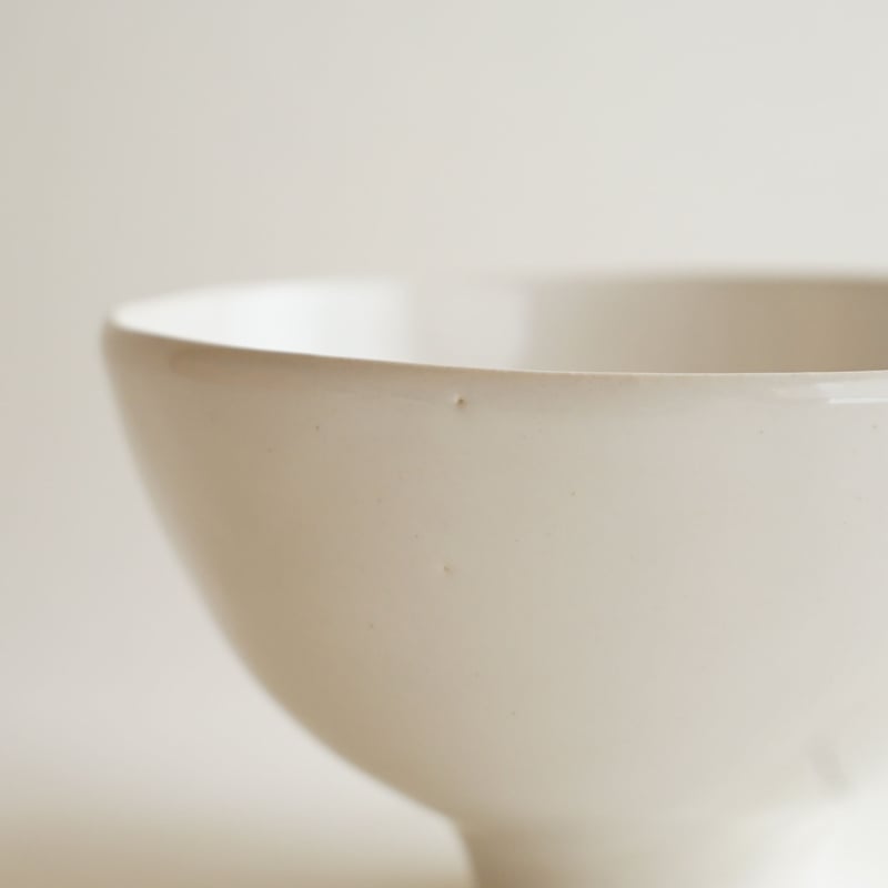 安藤雅信】オランダ丸碗 L（乳白艶釉） | ギャルリ百草 online store