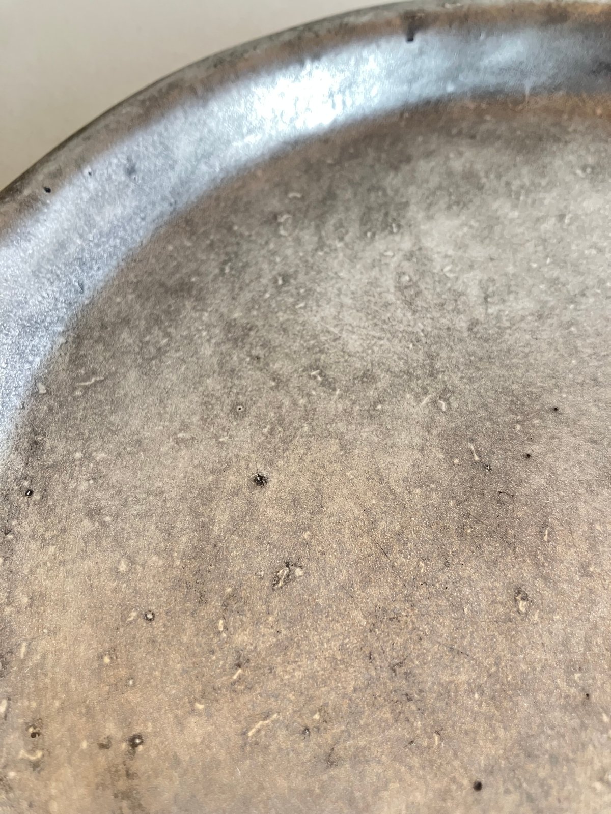 安藤雅信】銀彩ピューター渕丸プレート M | ギャルリ百草 online store