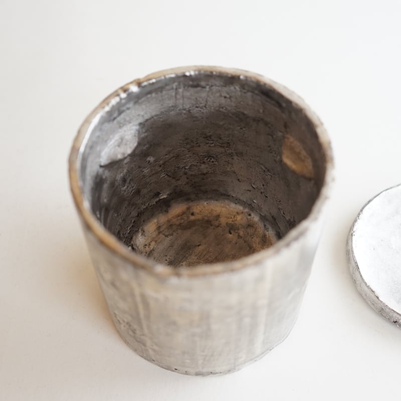 安藤雅信】 黒銀彩くり貫建水 | ギャルリ百草 online store