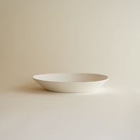 【美品】安藤雅信　オーバル　② 安藤雅信】リムオーバル深皿 S（白マット釉） | ギャルリ百草 online store