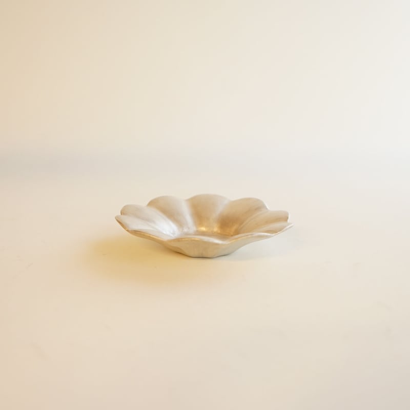 安藤雅信】白銀彩十弁茶托 | ギャルリ百草 online store