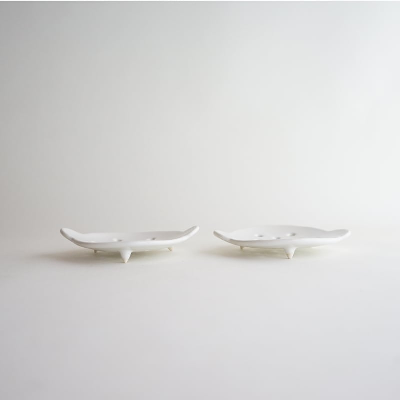 安藤雅信】オランダ石鹸置（青白艶釉） | ギャルリ百草 online store