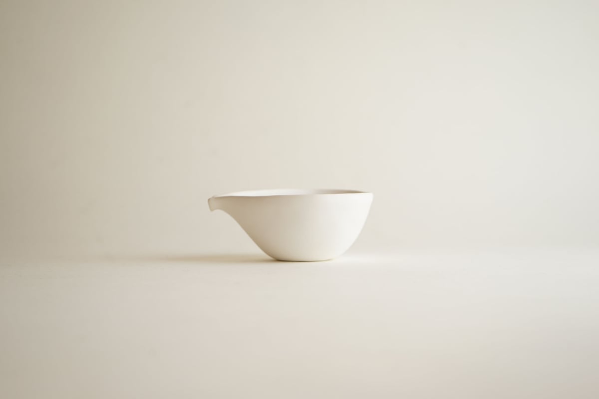 安藤雅信】片口鉢 MS（白マット釉） | ギャルリ百草 online store