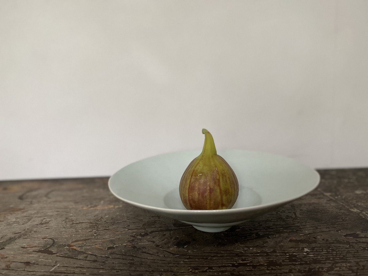 安藤雅信】リムイタリア皿 S 白藍釉 | ギャルリ百草 online store