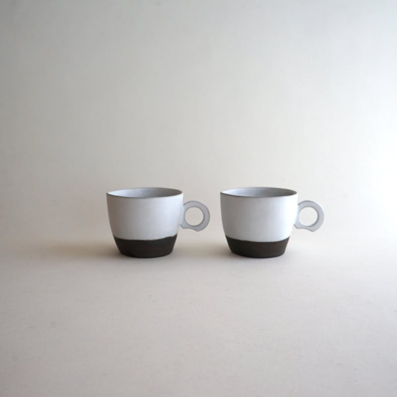 安藤雅信】コーヒー パンダ（白糖釉/黒錆釉） | ギャルリ百草 online store