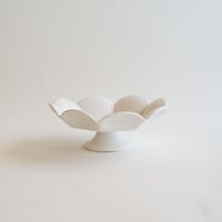 安藤雅信】オランダ四弁オーバル輪花皿 M （白マット釉） | ギャルリ