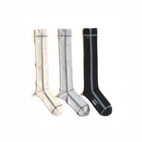 【ANTIPAST】春夏アーカイブ　SIDE LINE SILK SOCKS　ハイソックス