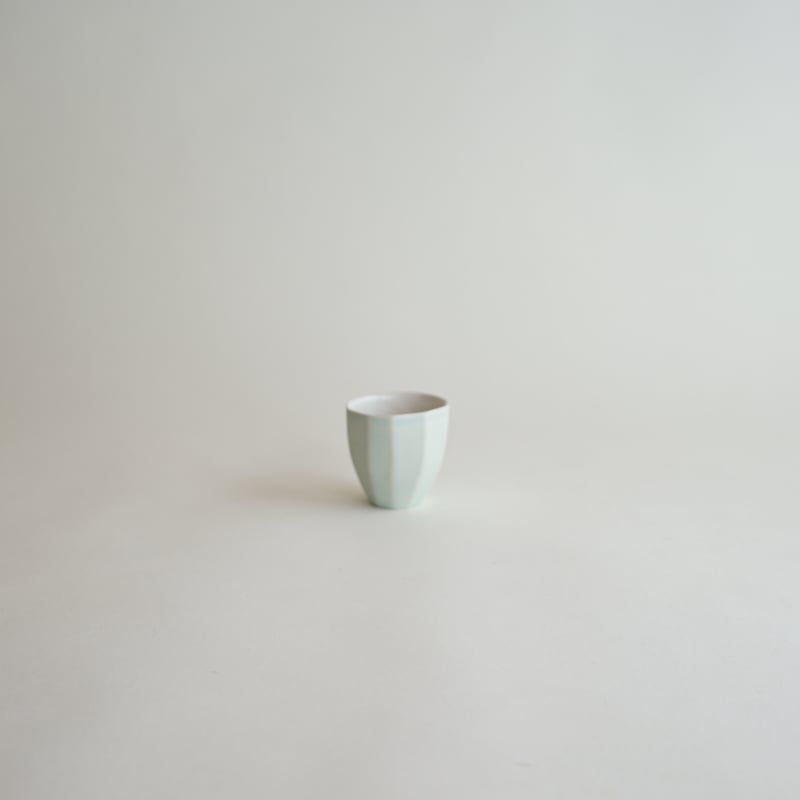 安藤雅信】面取茶杯 L 外薄青釉 | ギャルリ百草 online store
