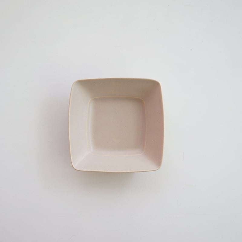 安藤雅信】リム正角皿S（砂色） | ギャルリ百草 online store