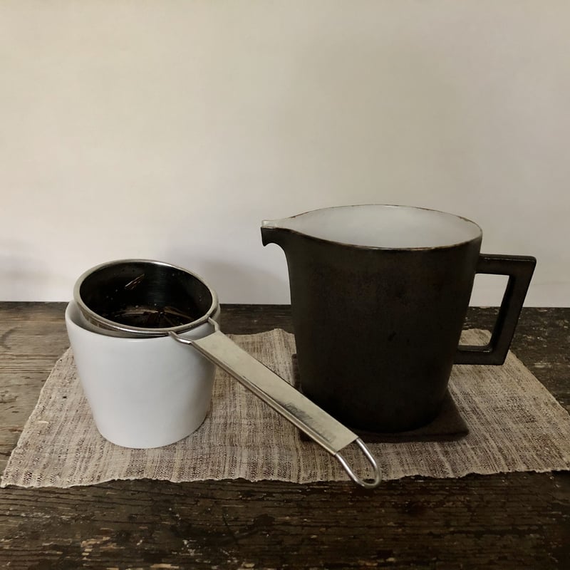 安藤雅信】白糖釉サーバーM | ギャルリ百草 online store