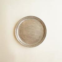 安藤雅信】銀彩ピューター渕丸プレート M | ギャルリ百草 online store