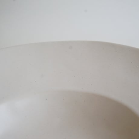 【安藤雅信】 イタリア皿 M（乳白艶釉）