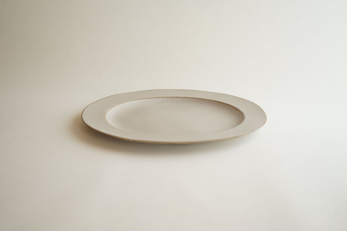 安藤雅信　リムボール 24センチ　４枚セット 食器 安藤雅信】オーバルリムボウルM（白マット釉） | ギャルリ百草 online