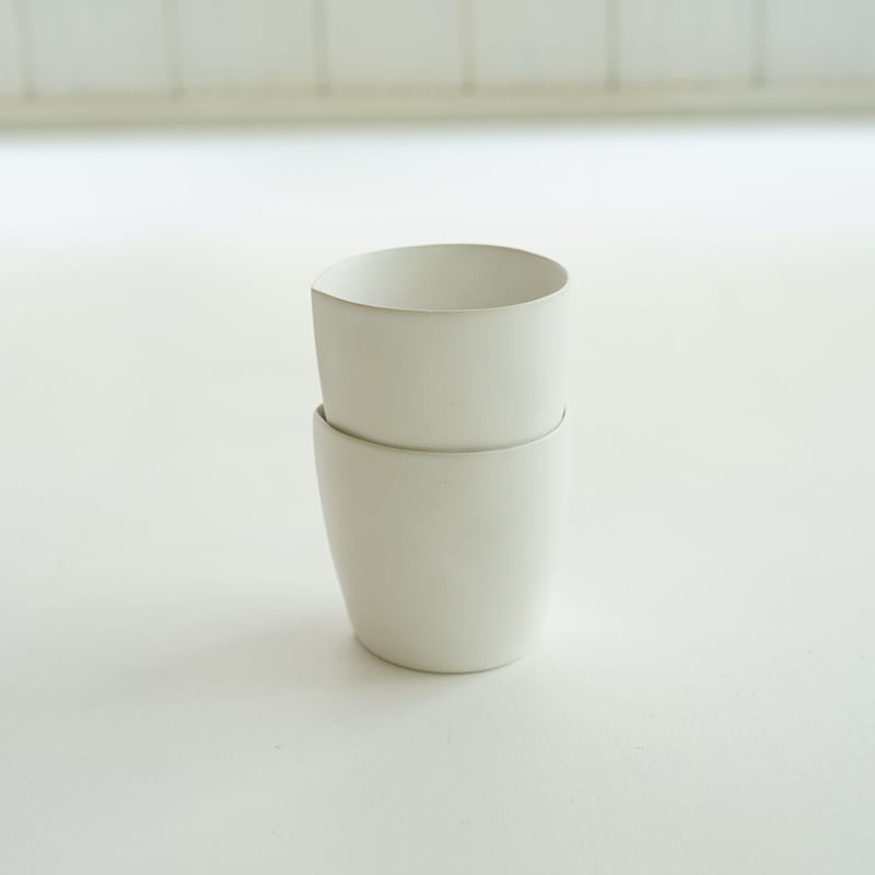 安藤雅信】太コップ XL（白マット） | ギャルリ百草 online store