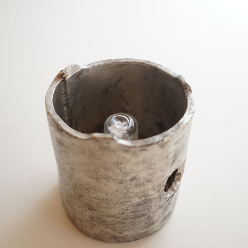 安藤雅信】涼炉 耐熱銀彩 丸シンプル （アルコールランプ付