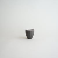 【安藤雅信】黒面取茶杯 L