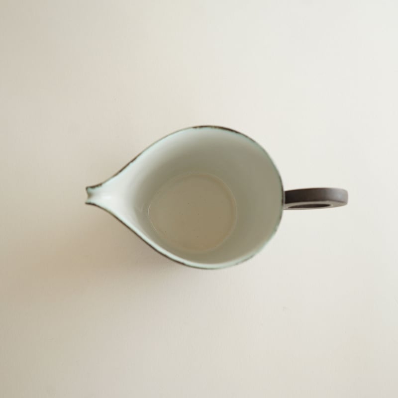 安藤雅信】外黒錆釉サーバーM （黒錆釉 内青白釉） | ギャルリ百草