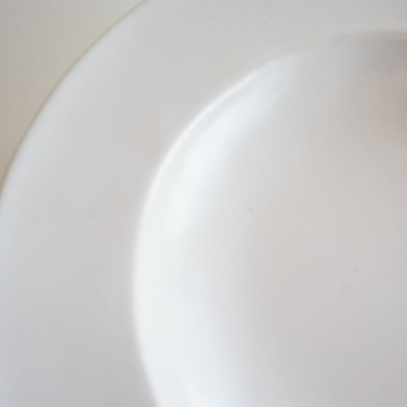 美品、明治、大正時代の乳白色大皿 明治後期～大正源六製白磁春蘭図陽刻なます皿 | 吉祥寺PukuPuku