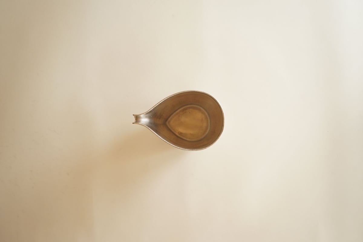 安藤雅信】銀彩細長片口 M（銀彩） | ギャルリ百草 online store