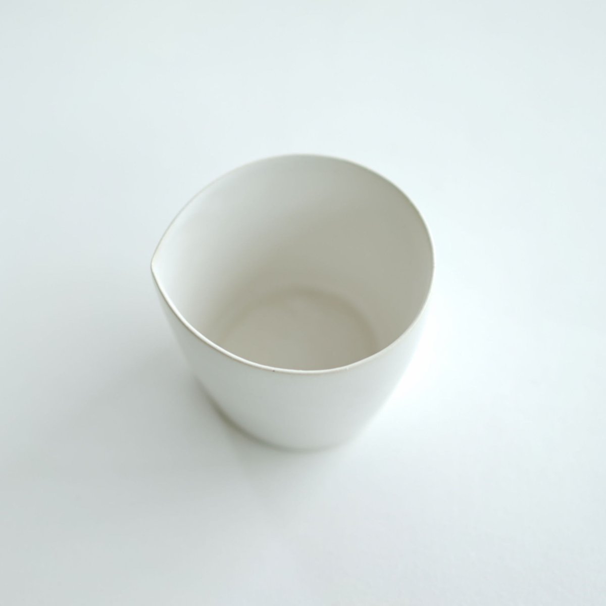 安藤雅信】太コップ L （白マット釉） | ギャルリ百草 online store