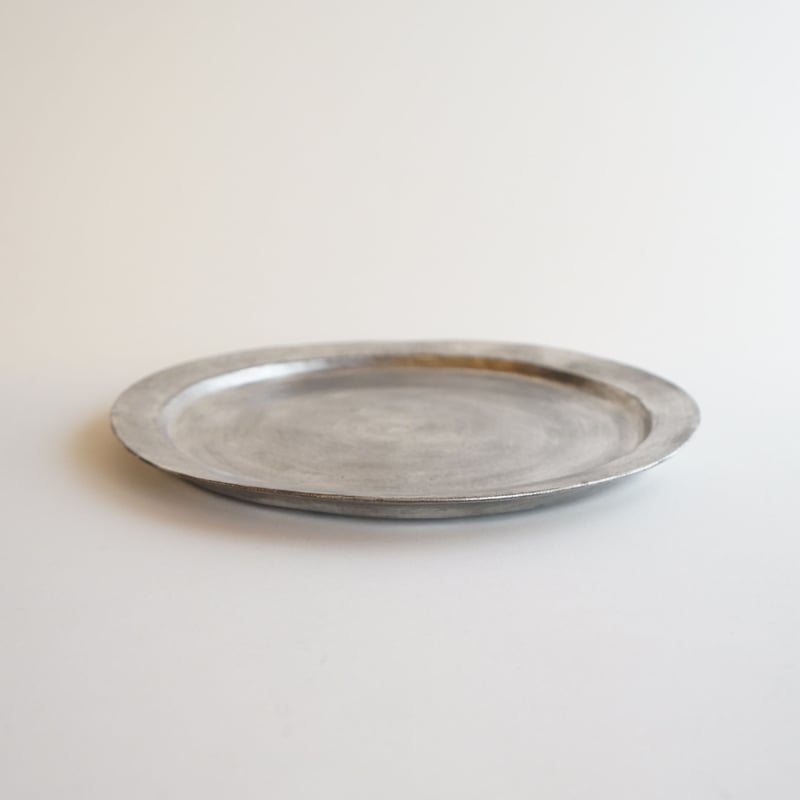 安藤雅信】銀彩ピューターパン皿 L | ギャルリ百草 online store