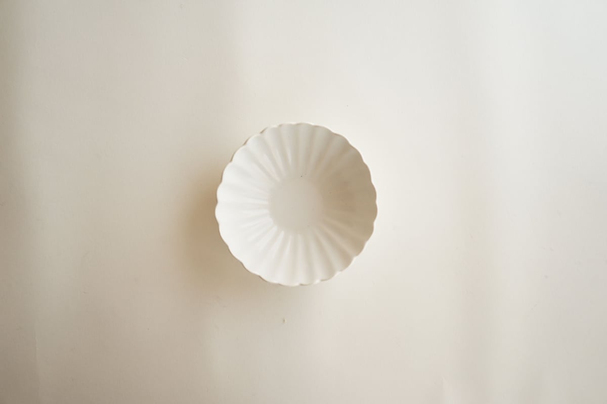 安藤雅信】オランダ花形ボウルS（青白艶釉） | ギャルリ百草 online store