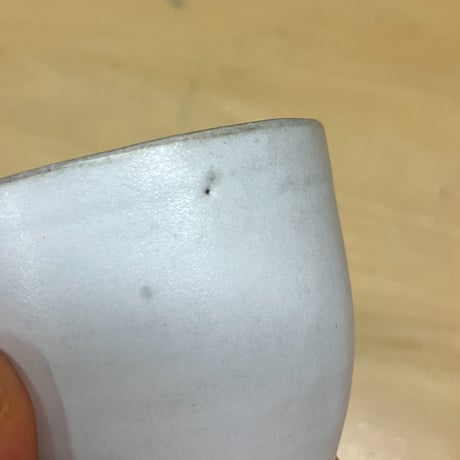 【安藤雅信】白糖釉白丸茶杯 L（白糖釉）