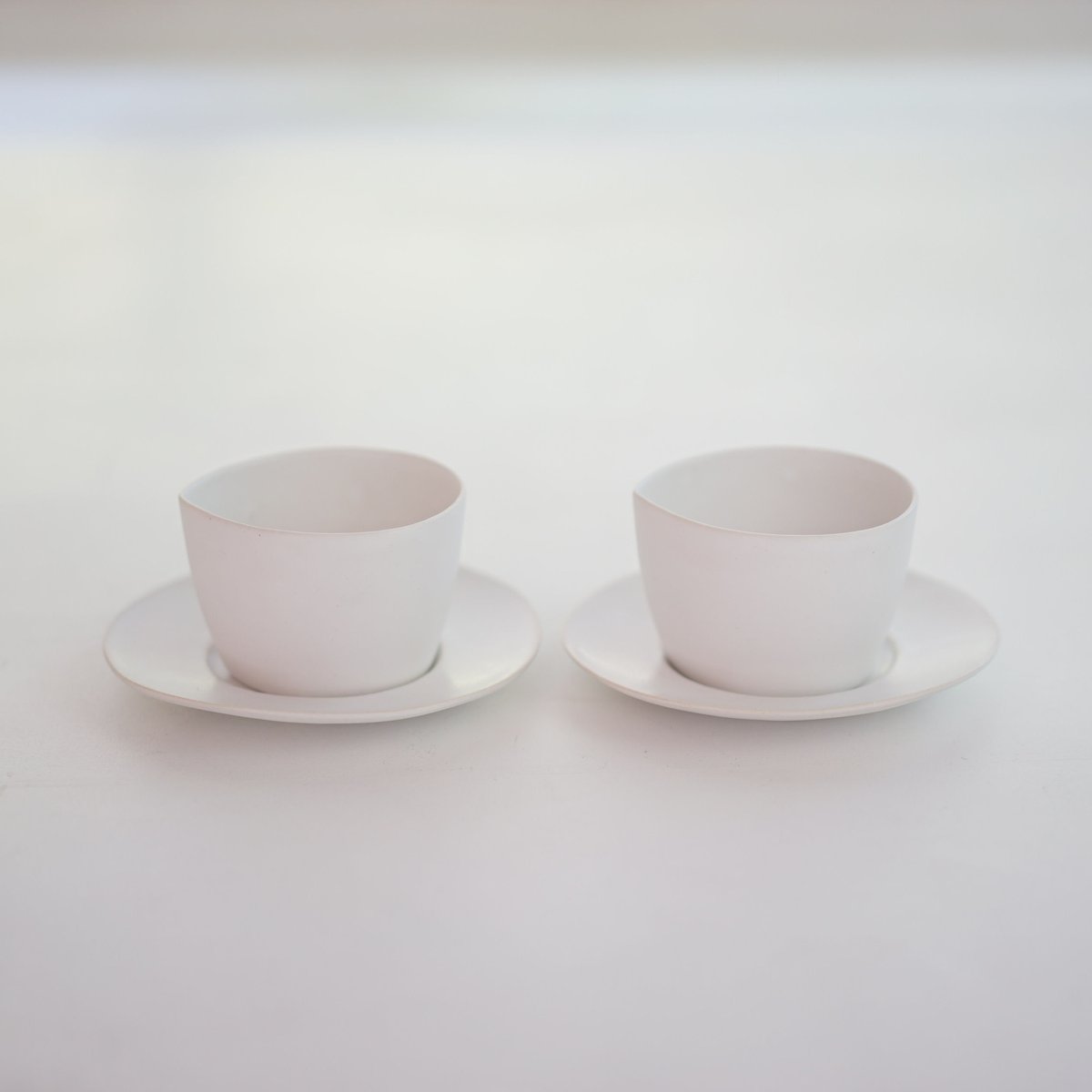 安藤雅信　コーヒーカップ＆ソーサー　白マット釉 安藤雅信】ソーサー S（白マット釉） | ギャルリ百草 online store