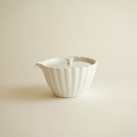 【安藤雅信】白磁輪花宝瓶M