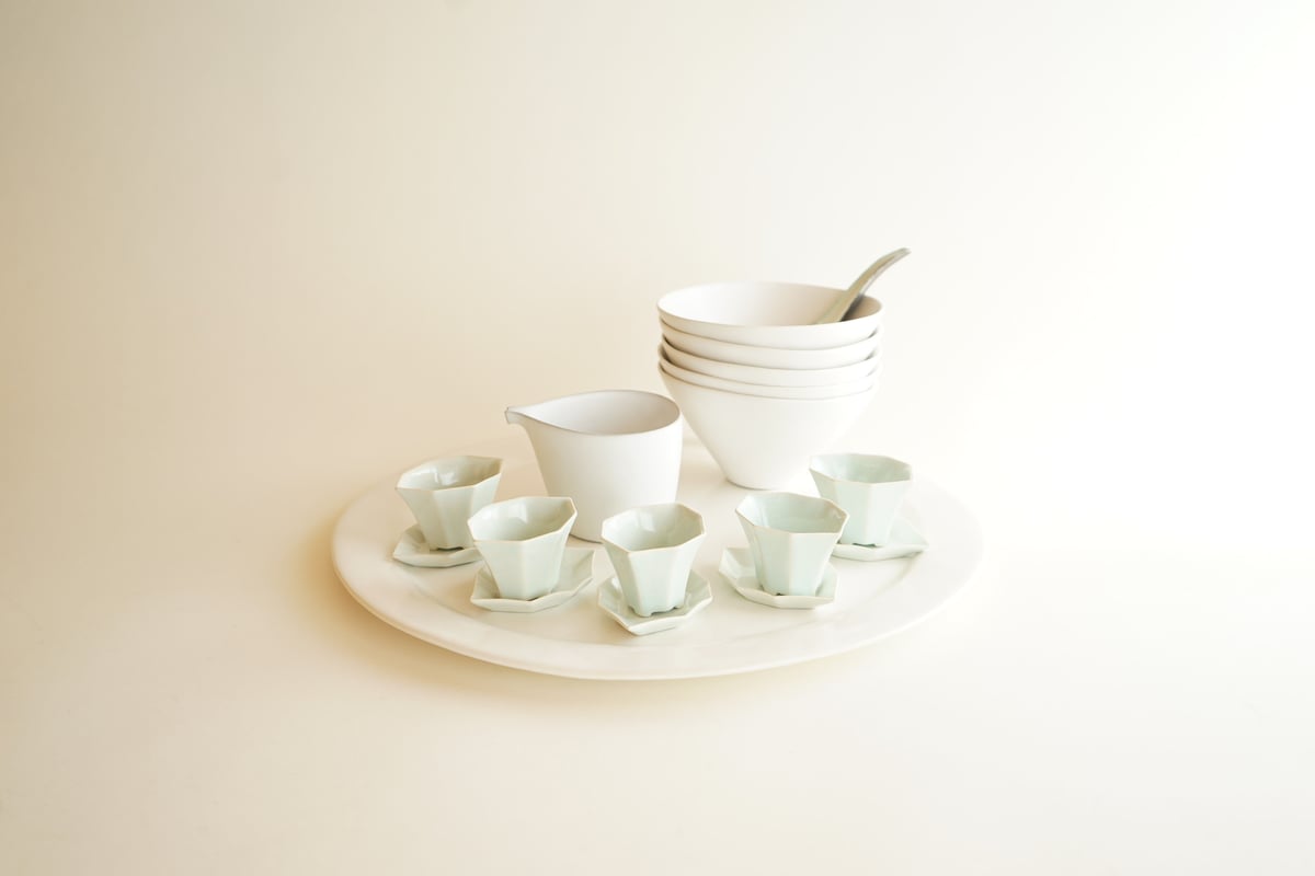 新品未使用　安藤雅信　白菊皿 M　2枚セット 安藤雅信】オランダ皿 MS（白マット釉） | ギャルリ百草 online store