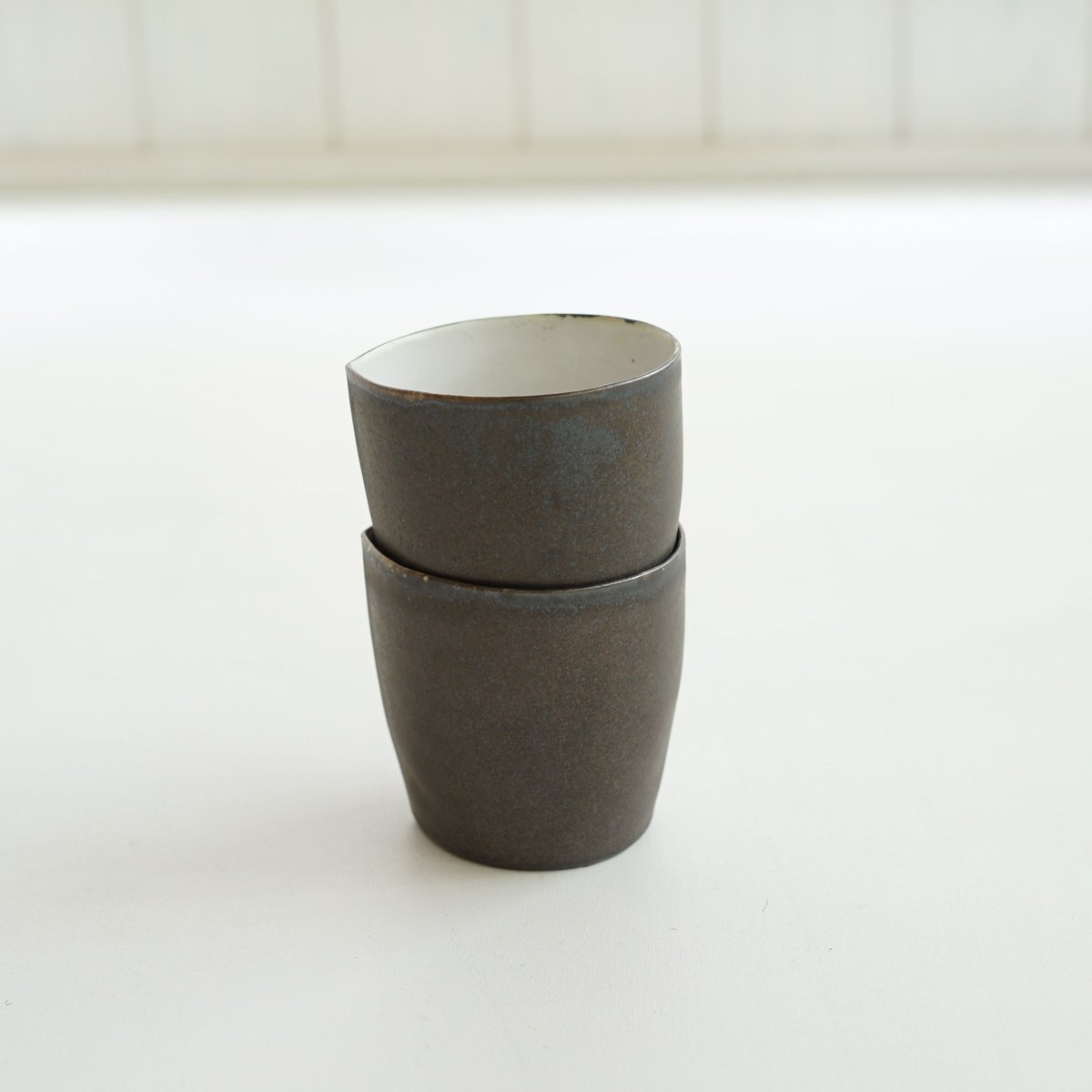 安藤雅信】黒太コップ XL（黒錆釉） | ギャルリ百草 online store