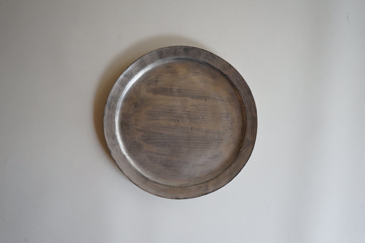 安藤雅信さん銀彩ピューター お皿